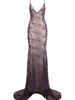 Vestito in pizzo ricamato effetto vintage