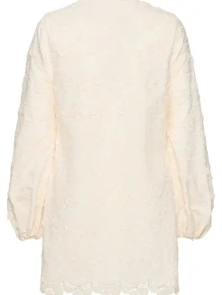 Vestito in popeline con ricami