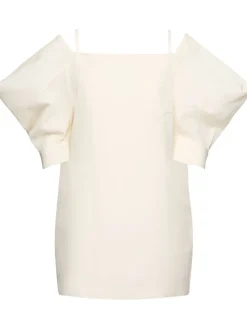 Vestito in popeline di cotone e seta