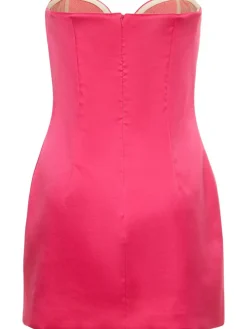 Vestito in raso di seta con bustier