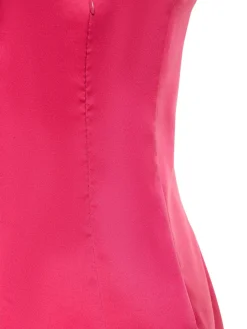 Vestito in raso di seta con bustier