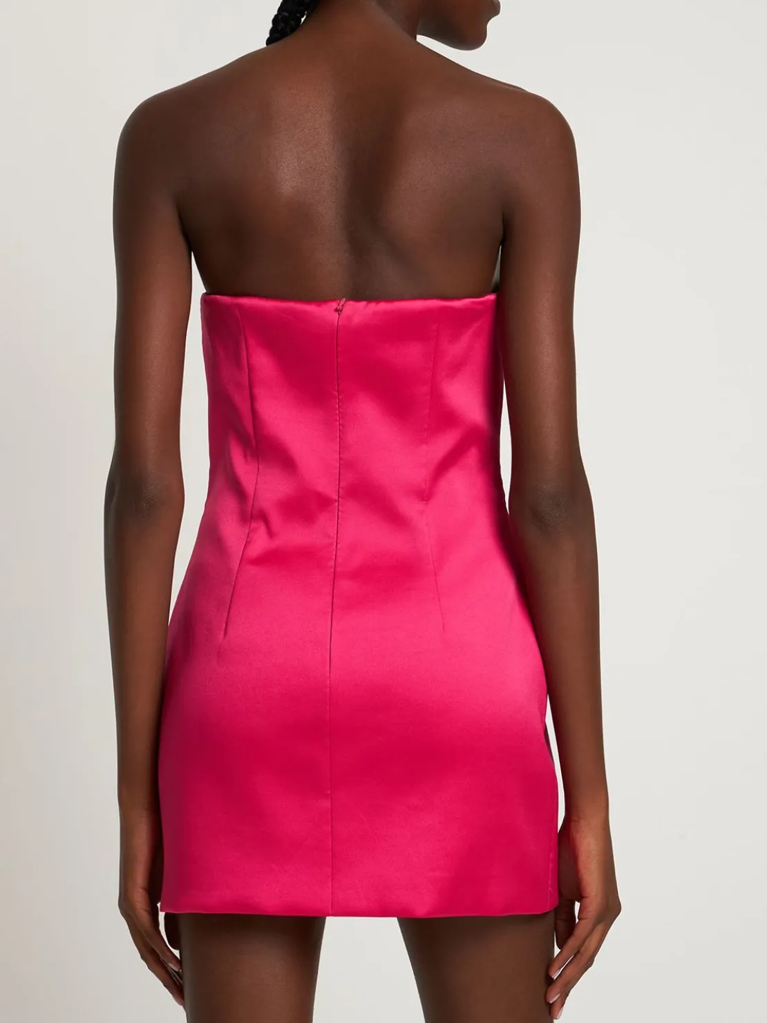 Vestito in raso di seta con bustier