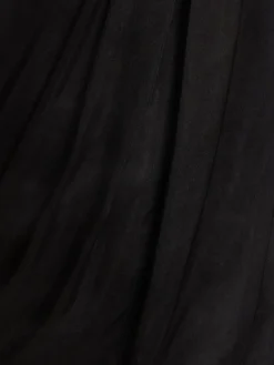 Vestito in raso di seta drappeggiato