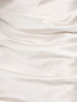 Vestito in raso di seta drappeggiato