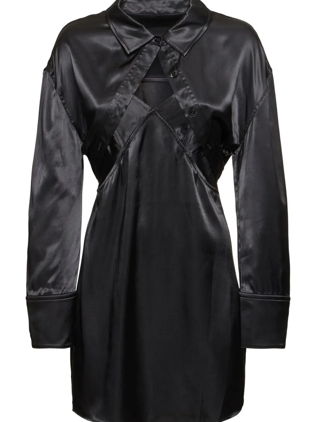 Vestito in raso di viscosa con giacca bolero