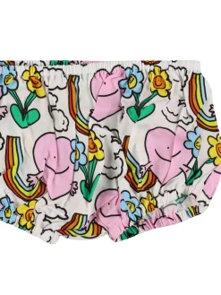 Vestito in viscosa stampata con culotte