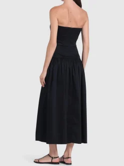Vestito Lauryn in cotone stretch senza spalline