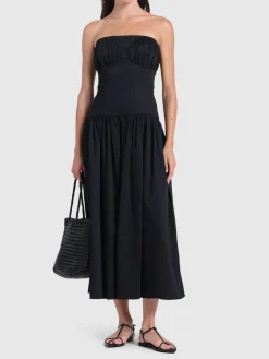Vestito Lauryn in cotone stretch senza spalline
