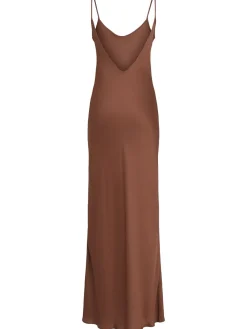 Vestito lungo Agata in raso