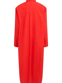Vestito lungo Calren in popeline di cotone