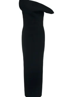 Vestito lungo Cato in crepe double face