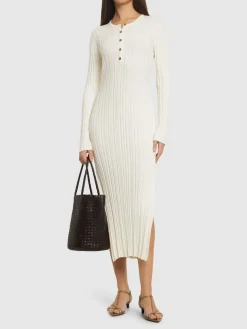 Vestito lungo Eldara in misto seta
