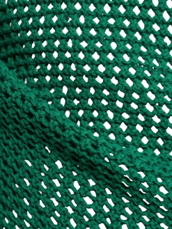 Vestito lungo in cotone crochet