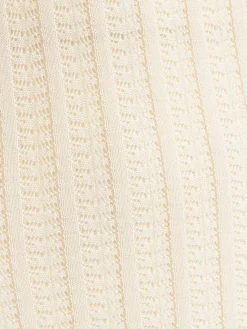 Vestito lungo in cotone traforato