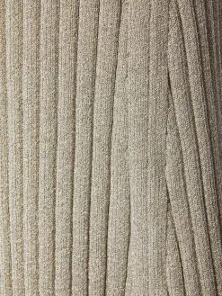 Vestito lungo in lurex a costine