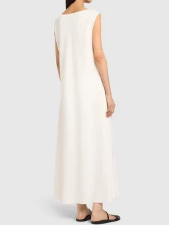 Vestito lungo in toile di seta Nicole