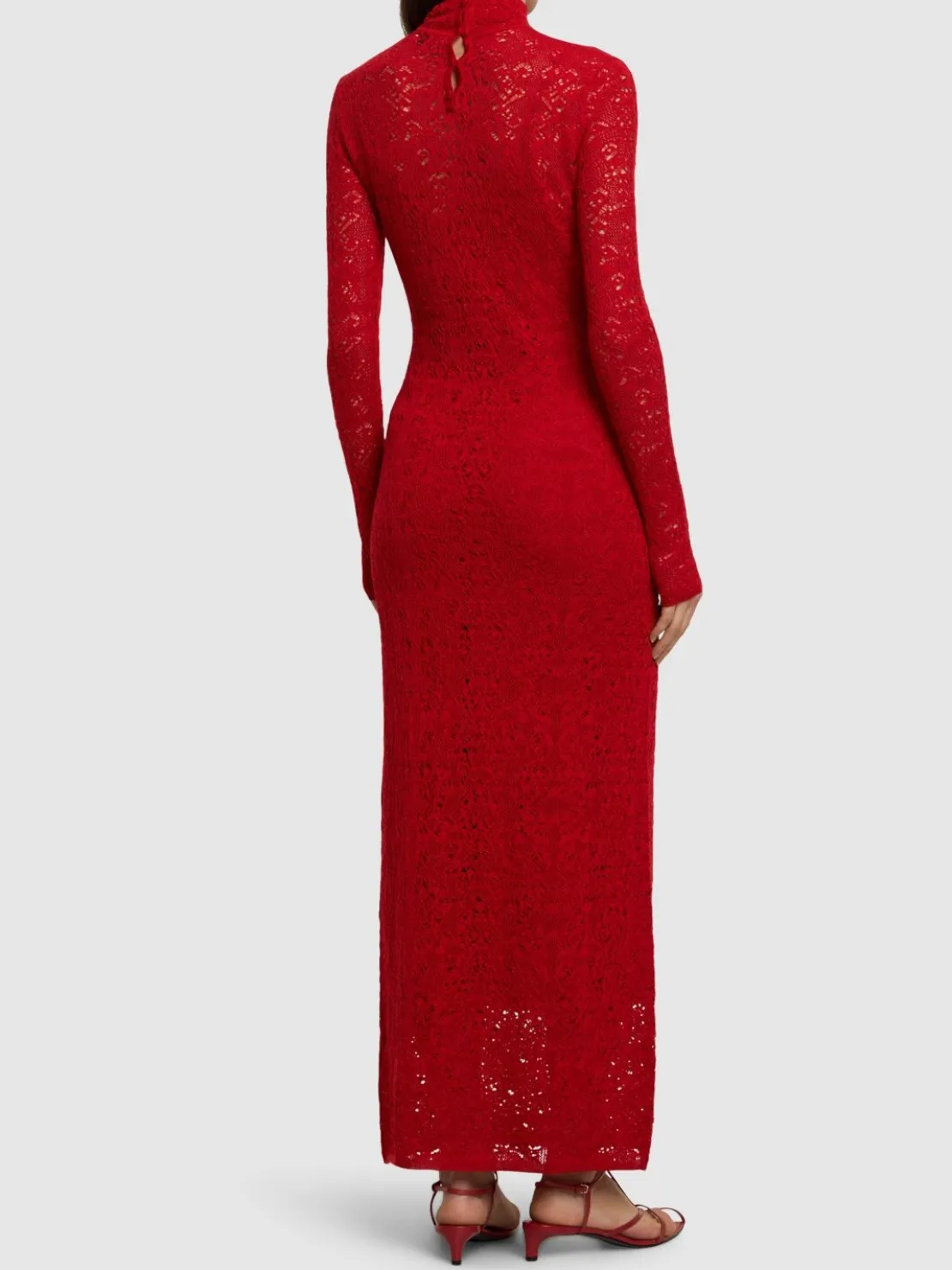 Vestito lungo Lethe in maglia di misto lana