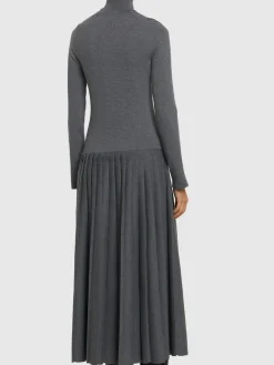 Vestito lungo Lisette in maglia di misto lana