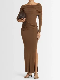 Vestito lungo LVR Exclusive in viscosa e seta