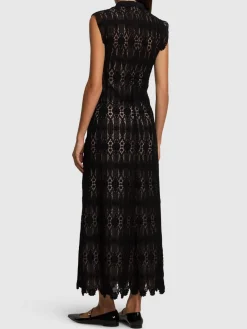 Vestito lungo macramé
