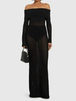 Vestito lungo Romy in maglia di viscosa
