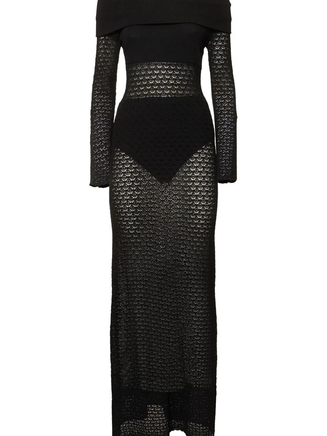 Vestito lungo Romy in maglia di viscosa