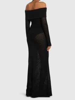 Vestito lungo Romy in maglia di viscosa
