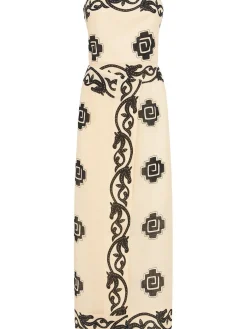 Vestito lungo senza spallini Linen Ancient