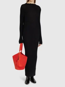 Vestito lungo Sigrid in lana fine