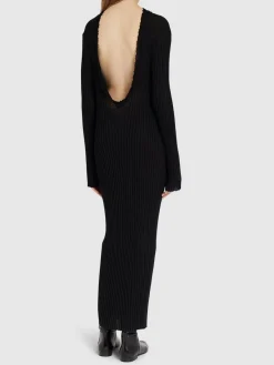 Vestito lungo Sigrid in lana fine