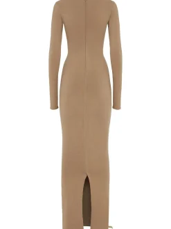 Vestito maxi a maniche lunghe