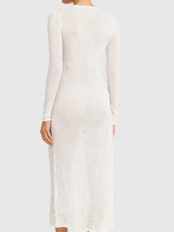 Vestito maxi in maglia di lana