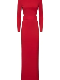 Vestito maxi Sabina in maglia di crepe
