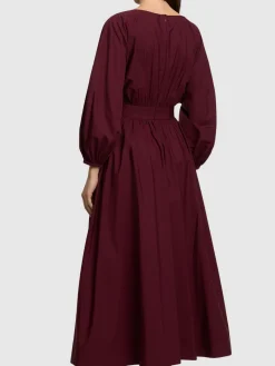Vestito midi Ahmose in popeline di cotone