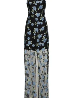 Vestito midi Albertina in mesh