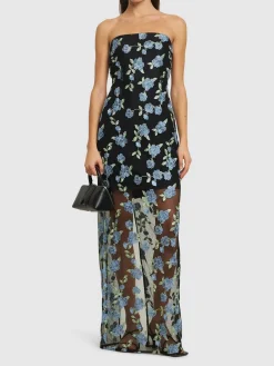 Vestito midi Albertina in mesh