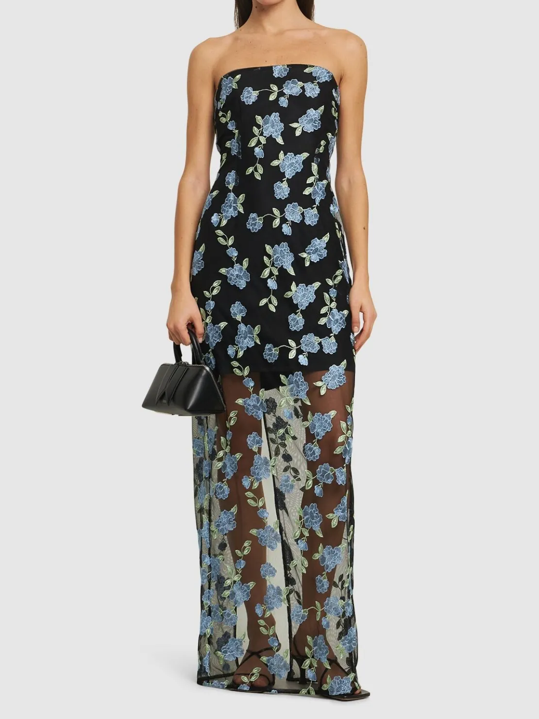 Vestito midi Albertina in mesh