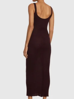 Vestito midi Alleno in maglia di misto mohair
