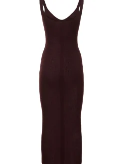Vestito midi Alleno in maglia di misto mohair