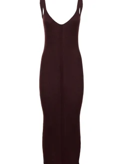 Vestito midi Alleno in maglia di misto mohair