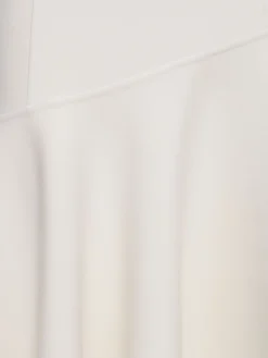 Vestito midi asimmetrico drappeggiato