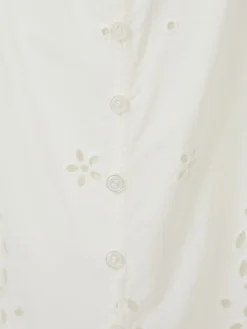 Vestito midi in cotone con ricami