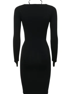 Vestito midi in jersey