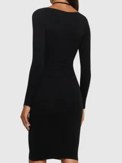 Vestito midi in jersey