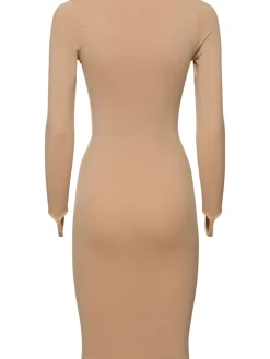 Vestito midi in jersey