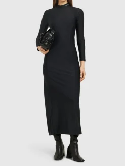 Vestito midi in jersey Rashguard