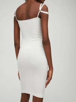 Vestito midi in jersey stretch