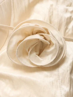 Vestito midi in misto cotone