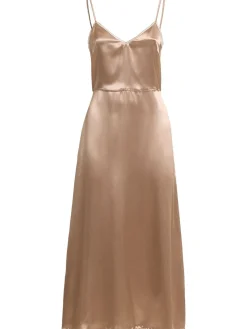 Vestito midi in raso