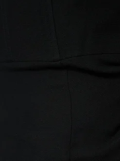 Vestito midi in seta e lana